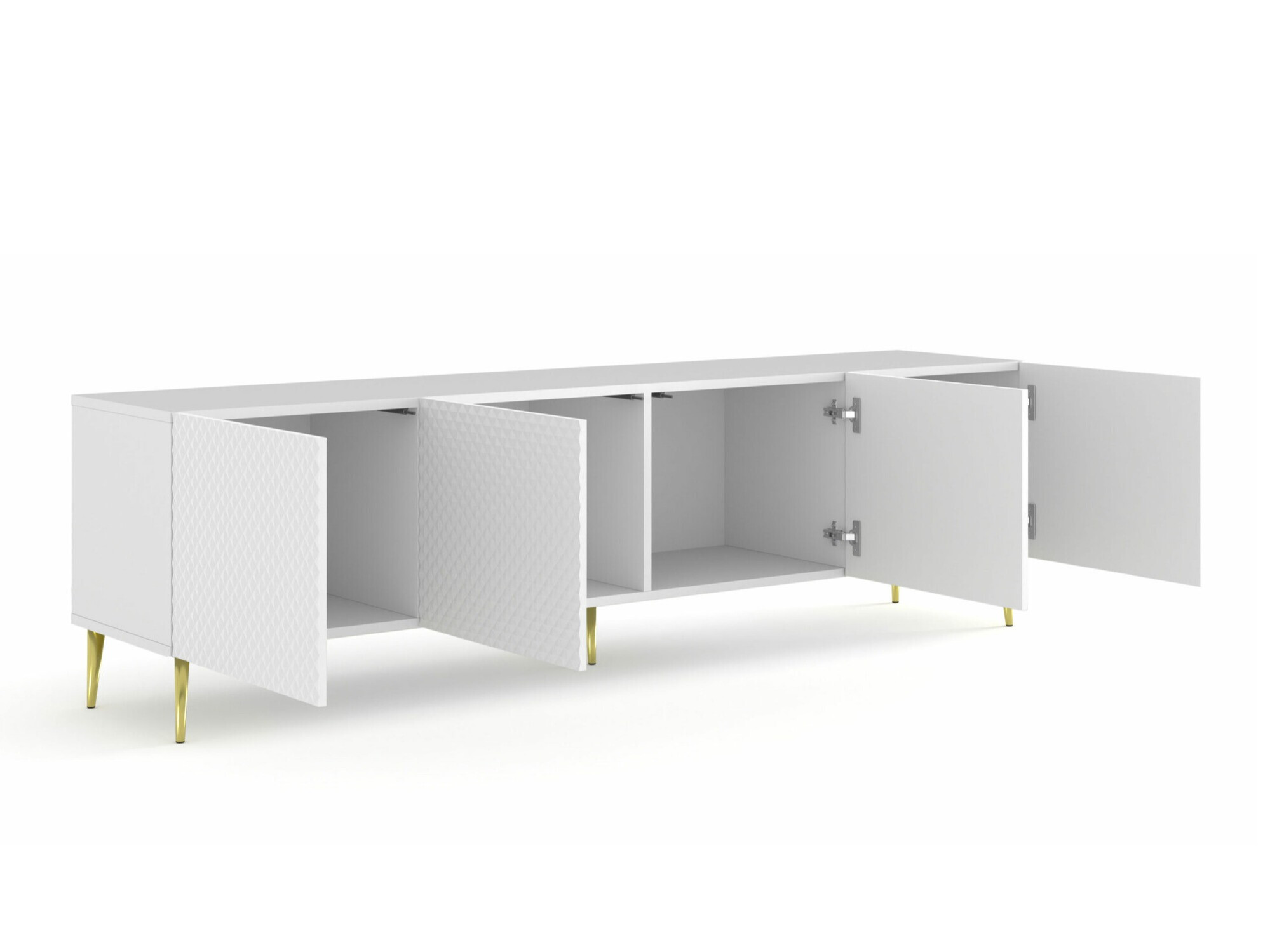 TV sto Odelomu 100 (Belo + Sjajno belo)