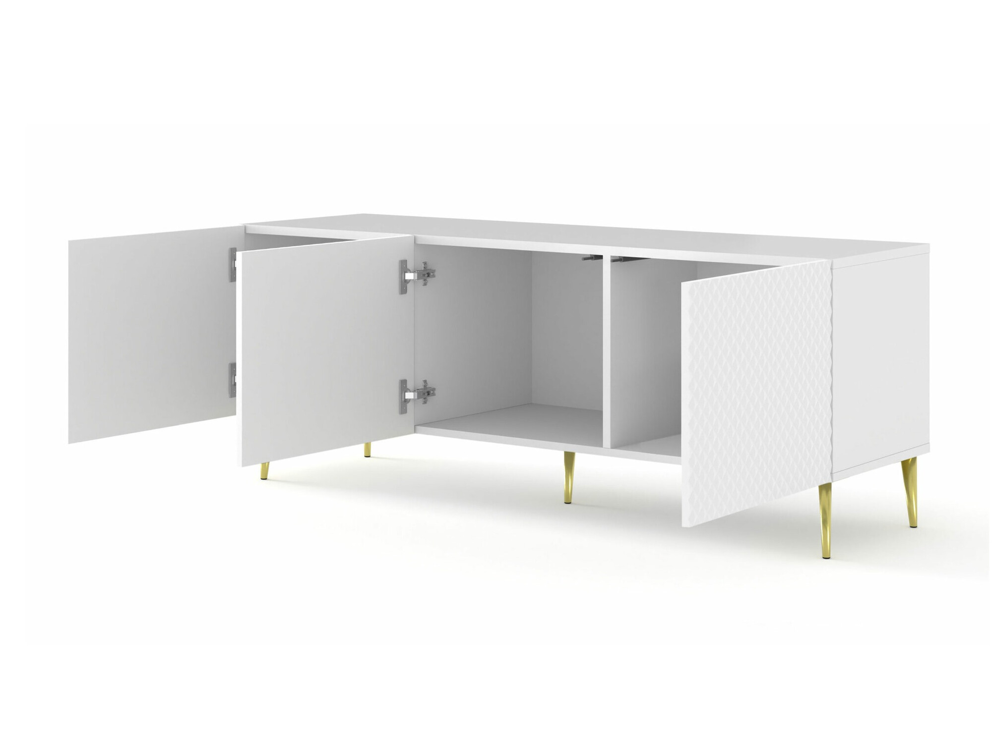 TV sto Odelomu 101 (Belo + Sjajno belo)