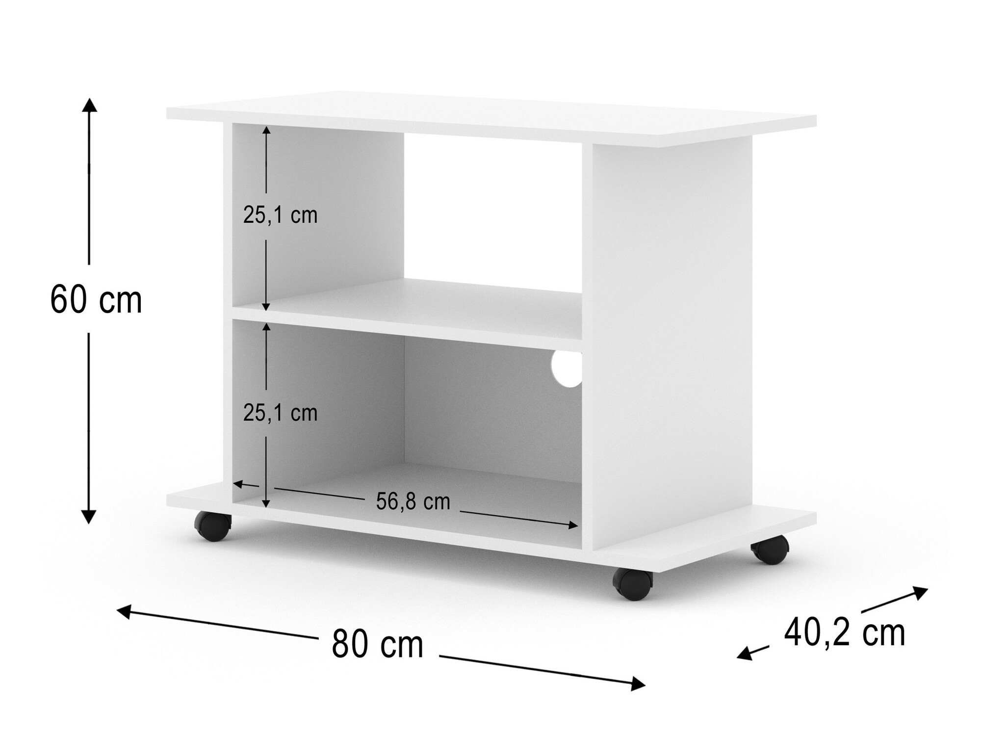 TV komoda Buffalo 162 (Belo)