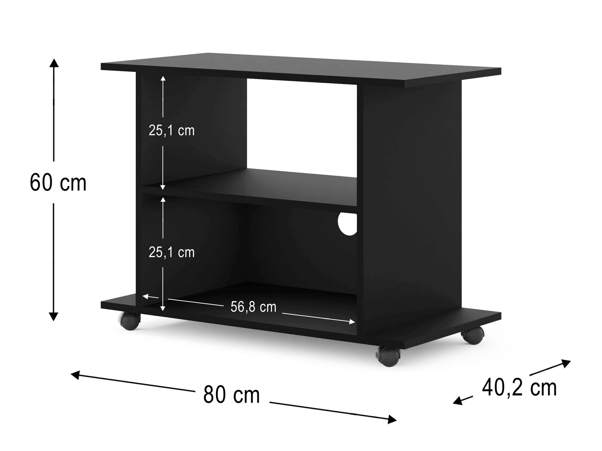 TV sto Buffalo 162 (Crno)