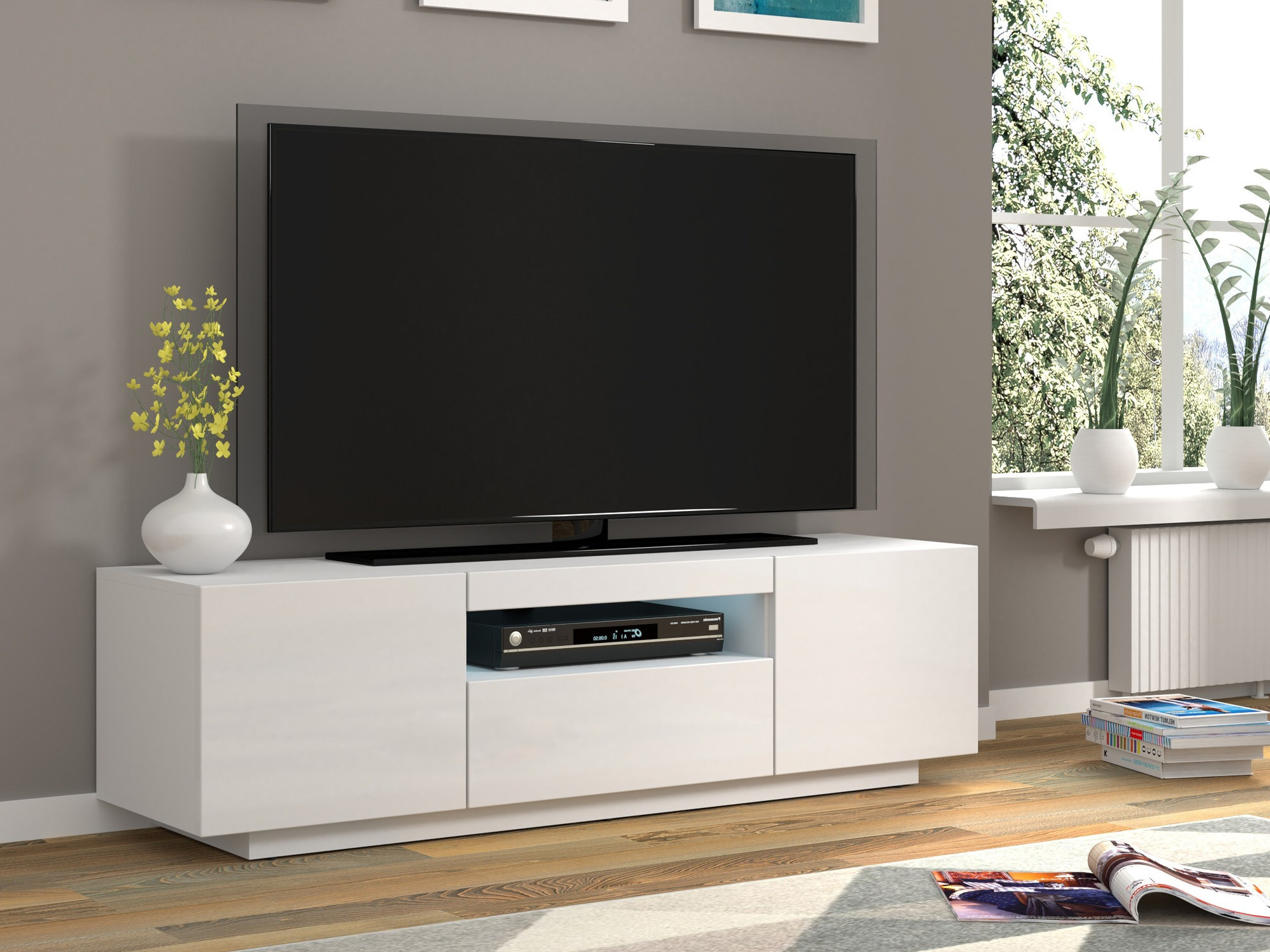 TV sto Morteo 103 (Belo + Sjajno belo)
