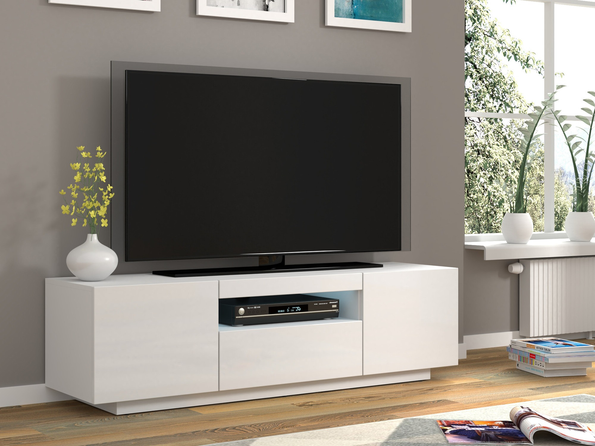 TV sto Morteo 103 (Belo + Sjajno belo)