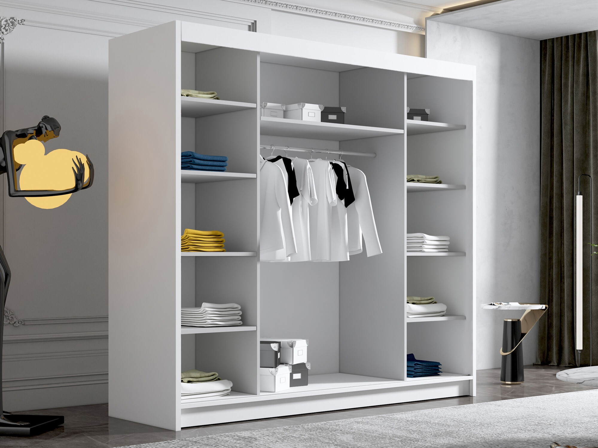 Ormar Closico 185 (Belo + Crno)