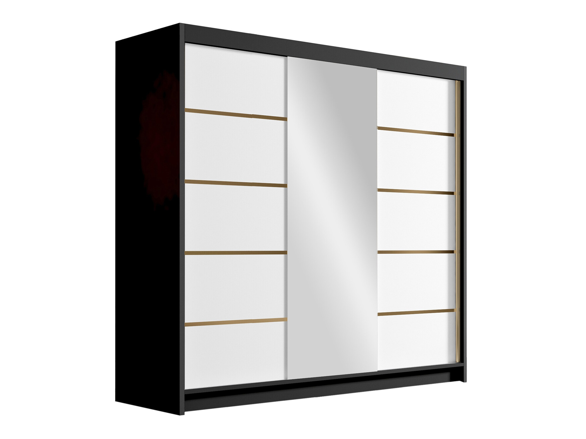 Ormar Closico Plenor VI (Crno + Belo)