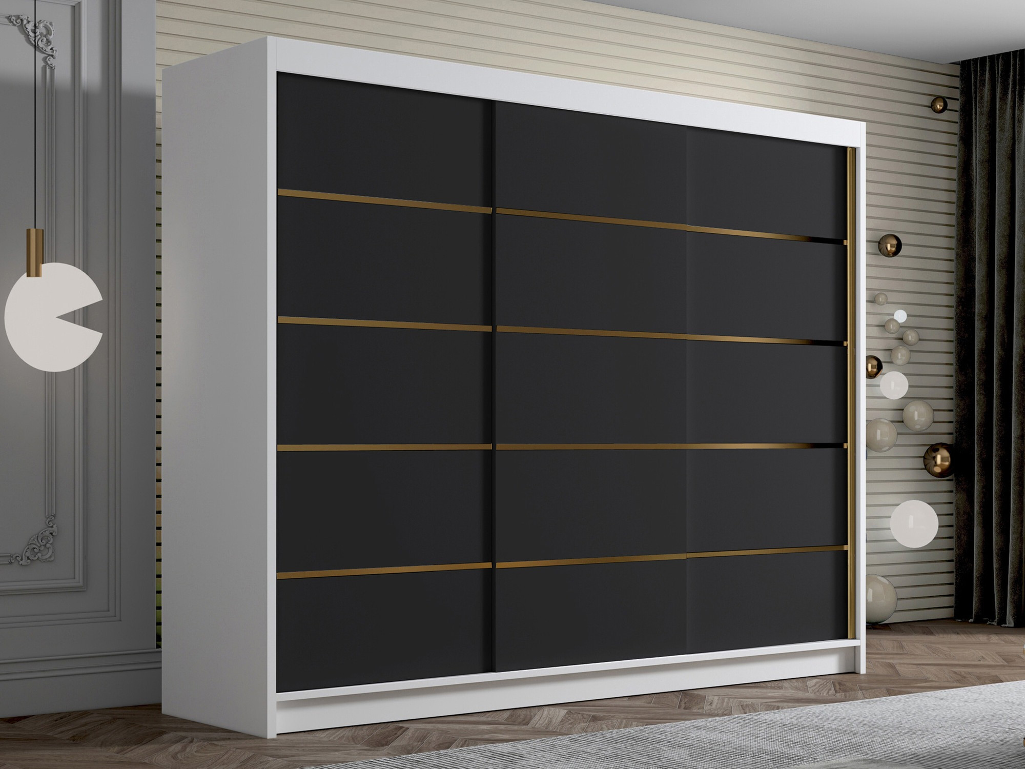 Ormar Closico Veltron II (Belo + Crno)