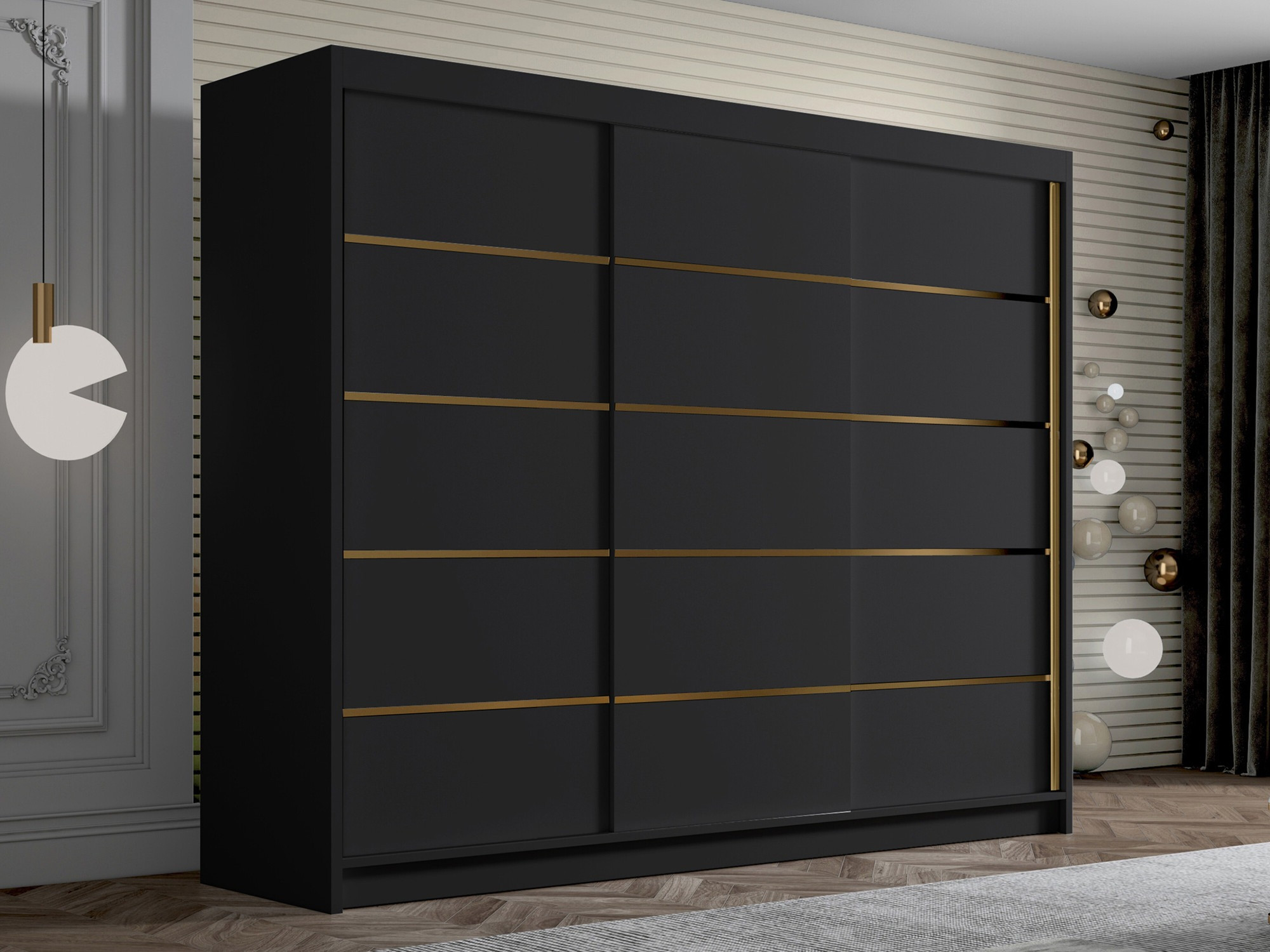 Ormar Closico Veltron II (Crno)