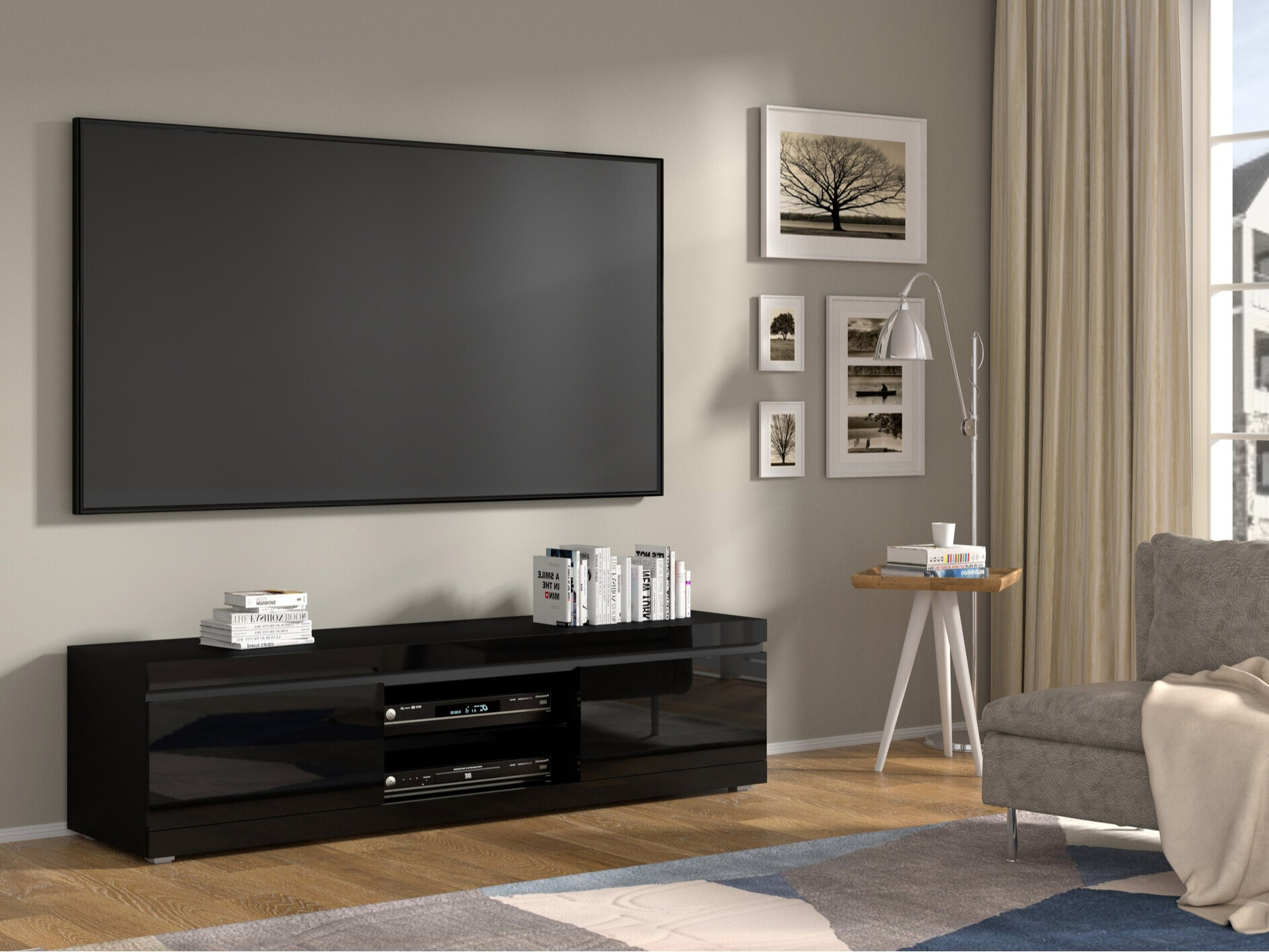 TV sto Buffalo 163 (Crno)