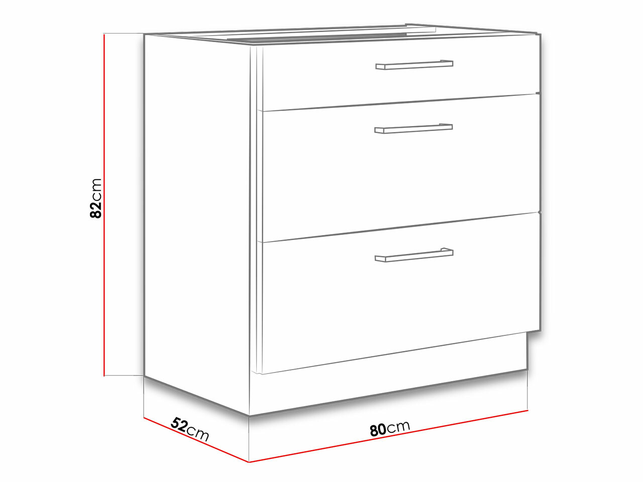 Modularni ormarić sa fiokama Wood Dark 103