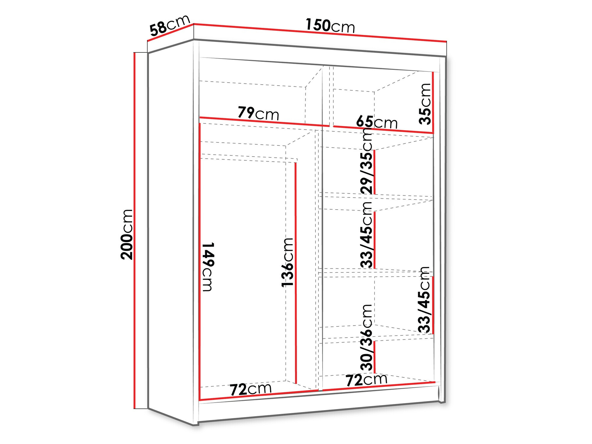 Ormar Closico 187 (Kašmir)