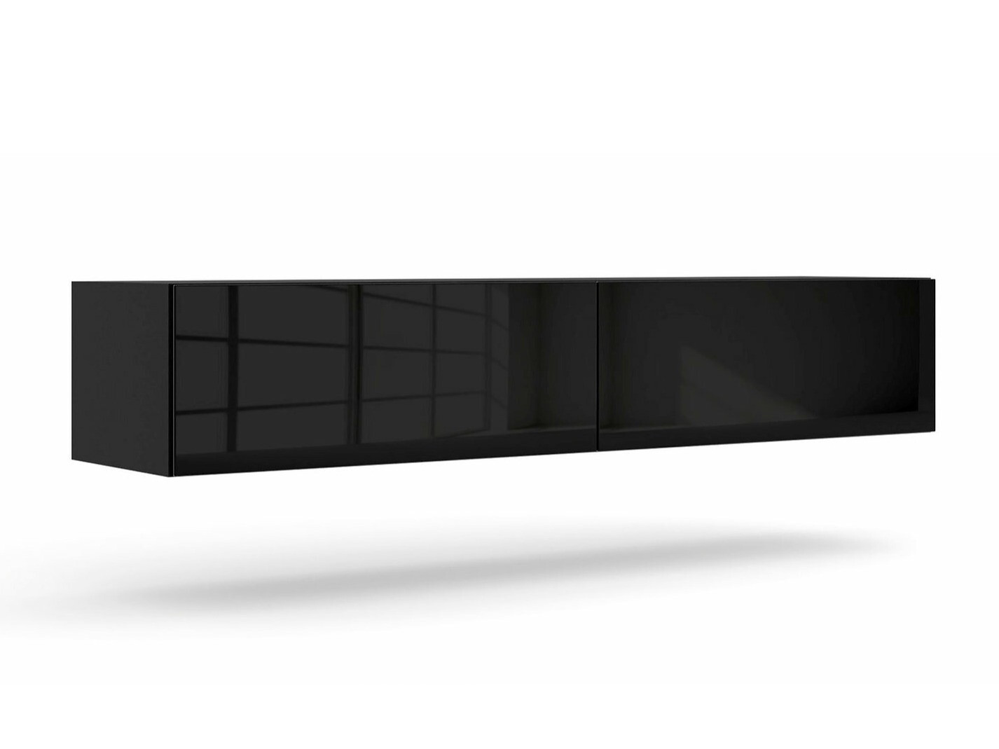 TV sto Buffalo 166 (Crno + Crna visoki sjaj)