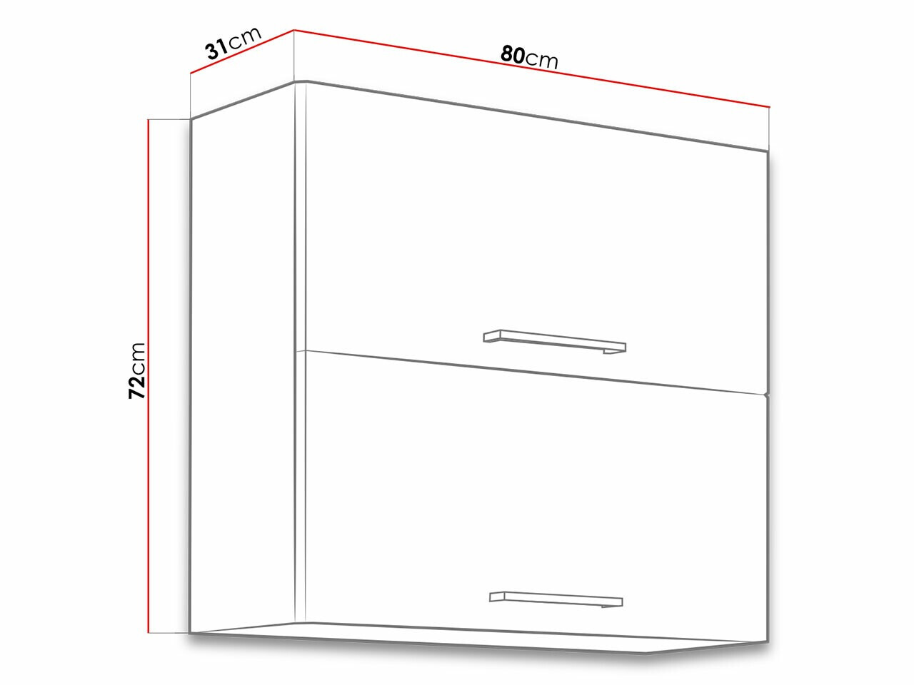 Modularni zidni ormar Wood Dark 107