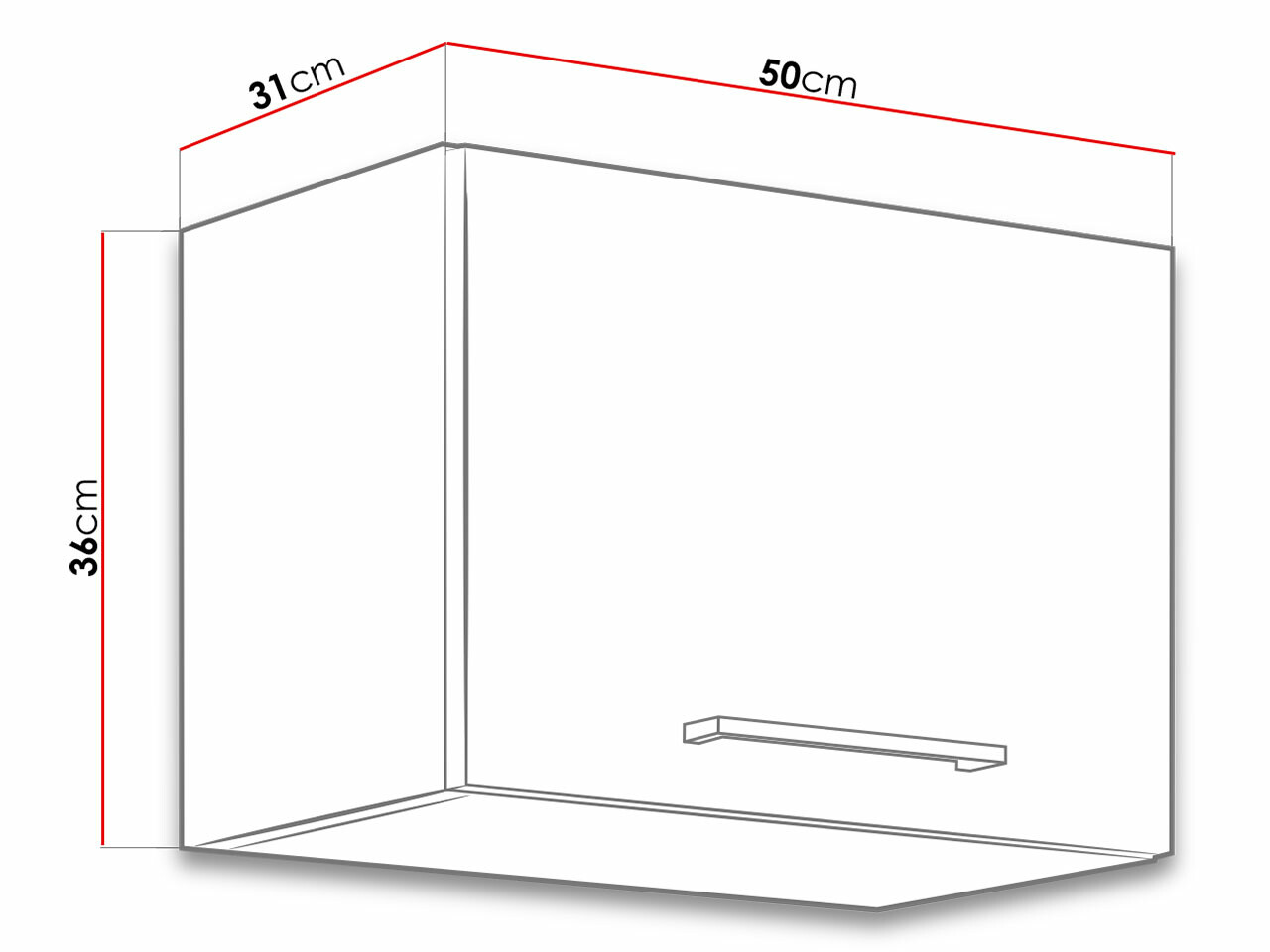 Modularni zidni ormar Wood Dark 111