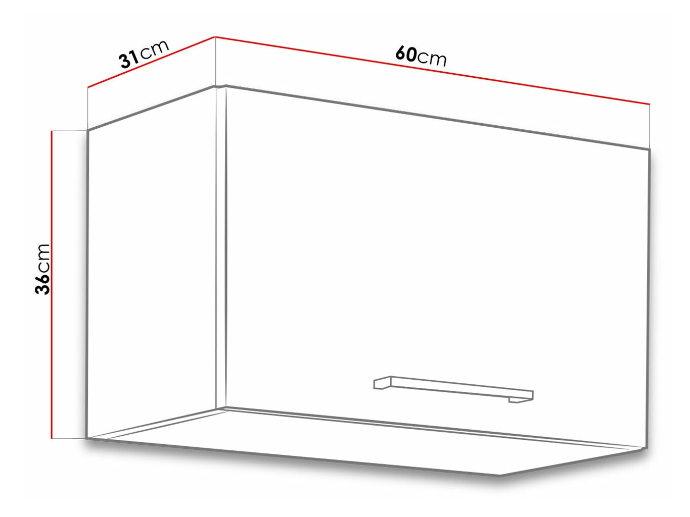 Modularni zidni ormarić Wood Dark 109