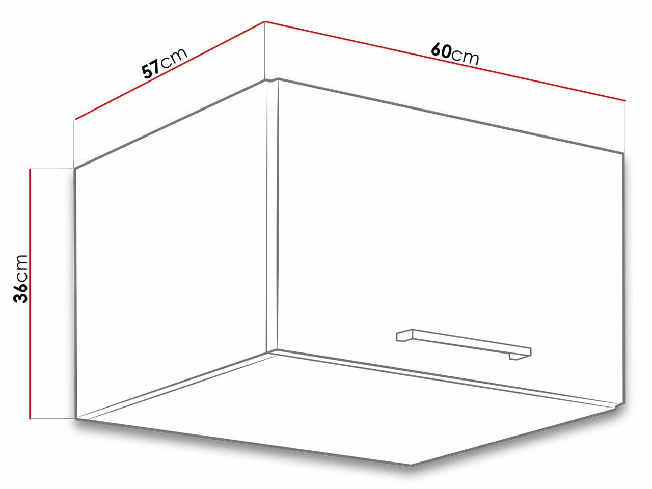 Modularni zidni ormarić Wood Dark 110