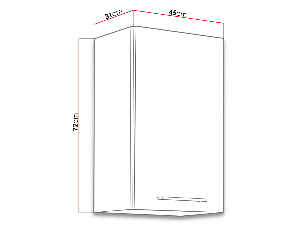 Modularni zidni ormarić Wood Dark 112