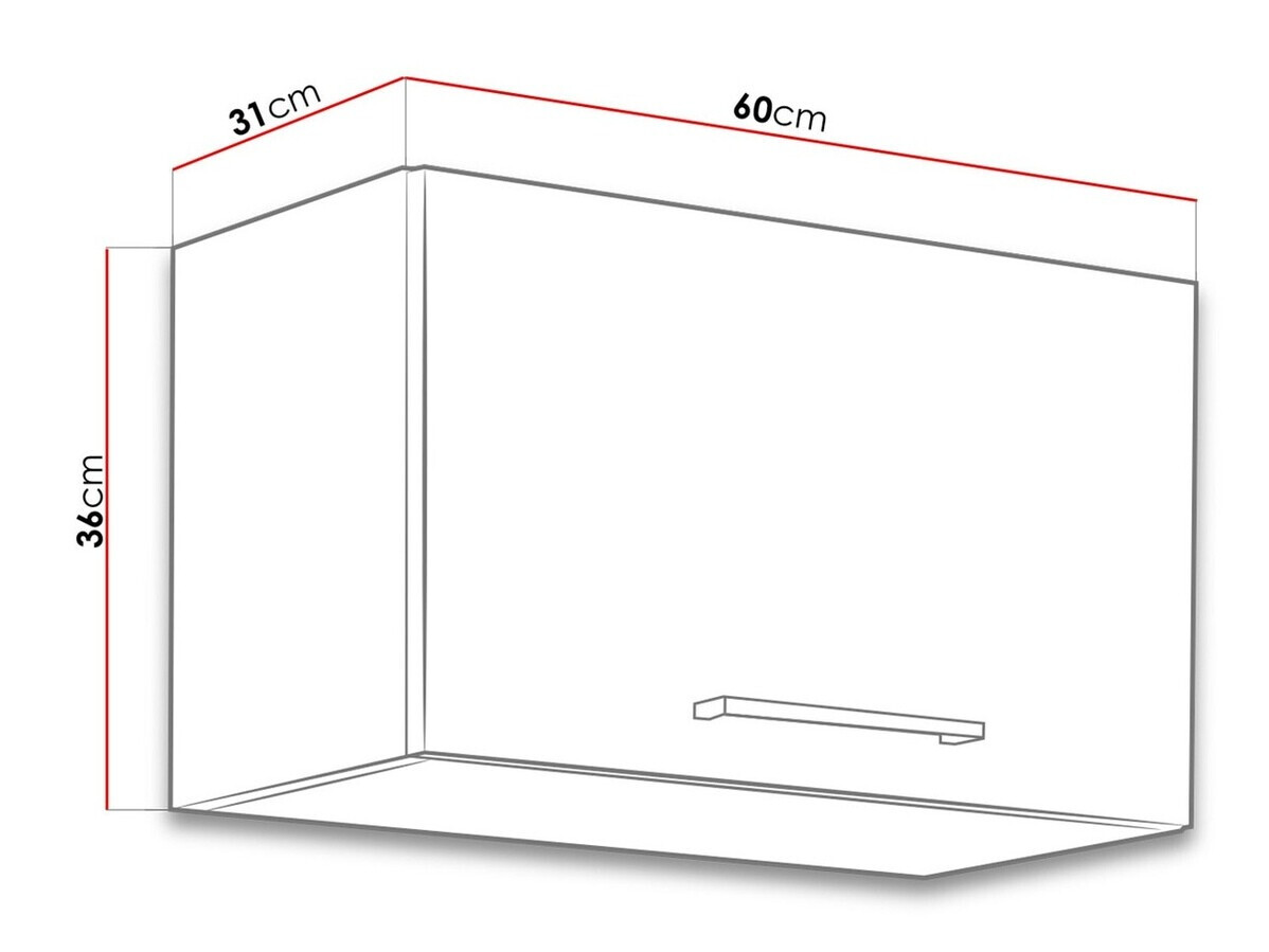 Modularni zidni ormarić Wood Grey 111