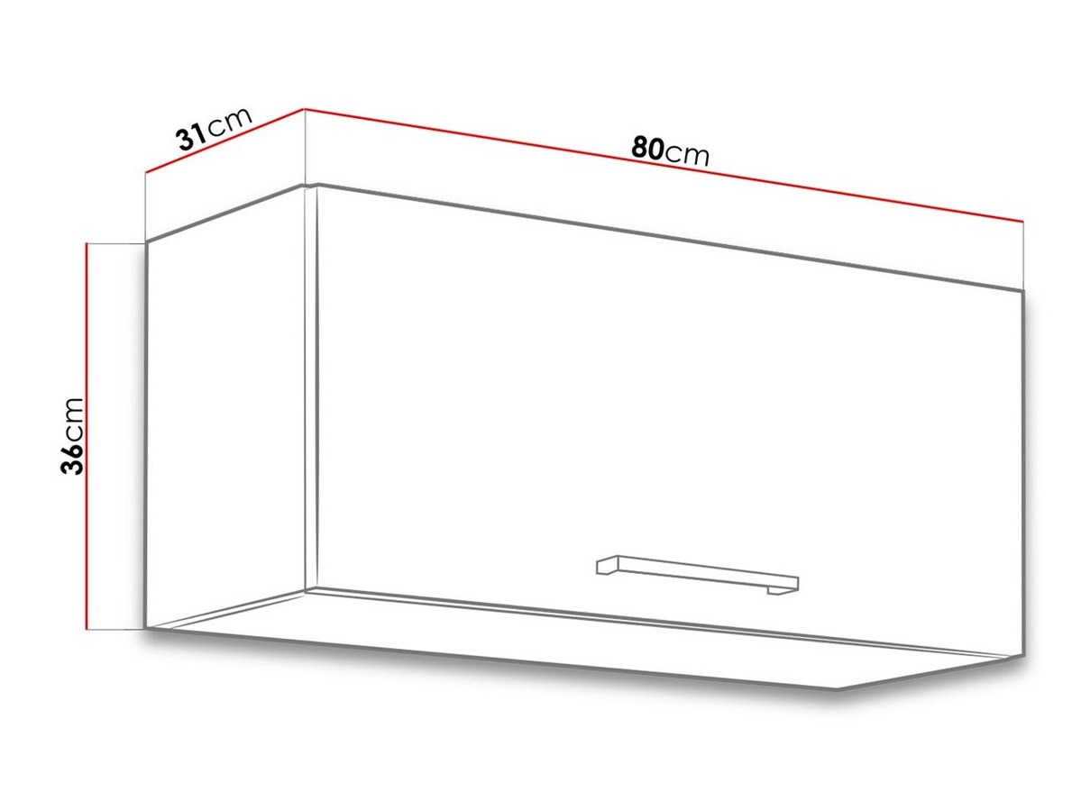 Modularni zidni ormarić Wood Grey 129