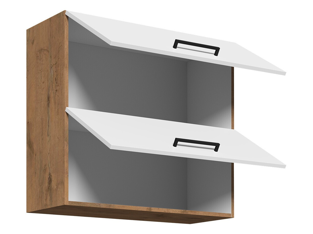 Modularni zidni ormarić Wood White 109