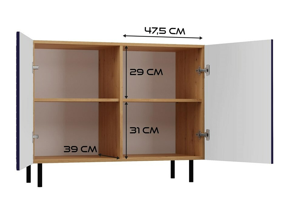 Ormarić Romseru 101 (Plava + Zanatski hrast)
