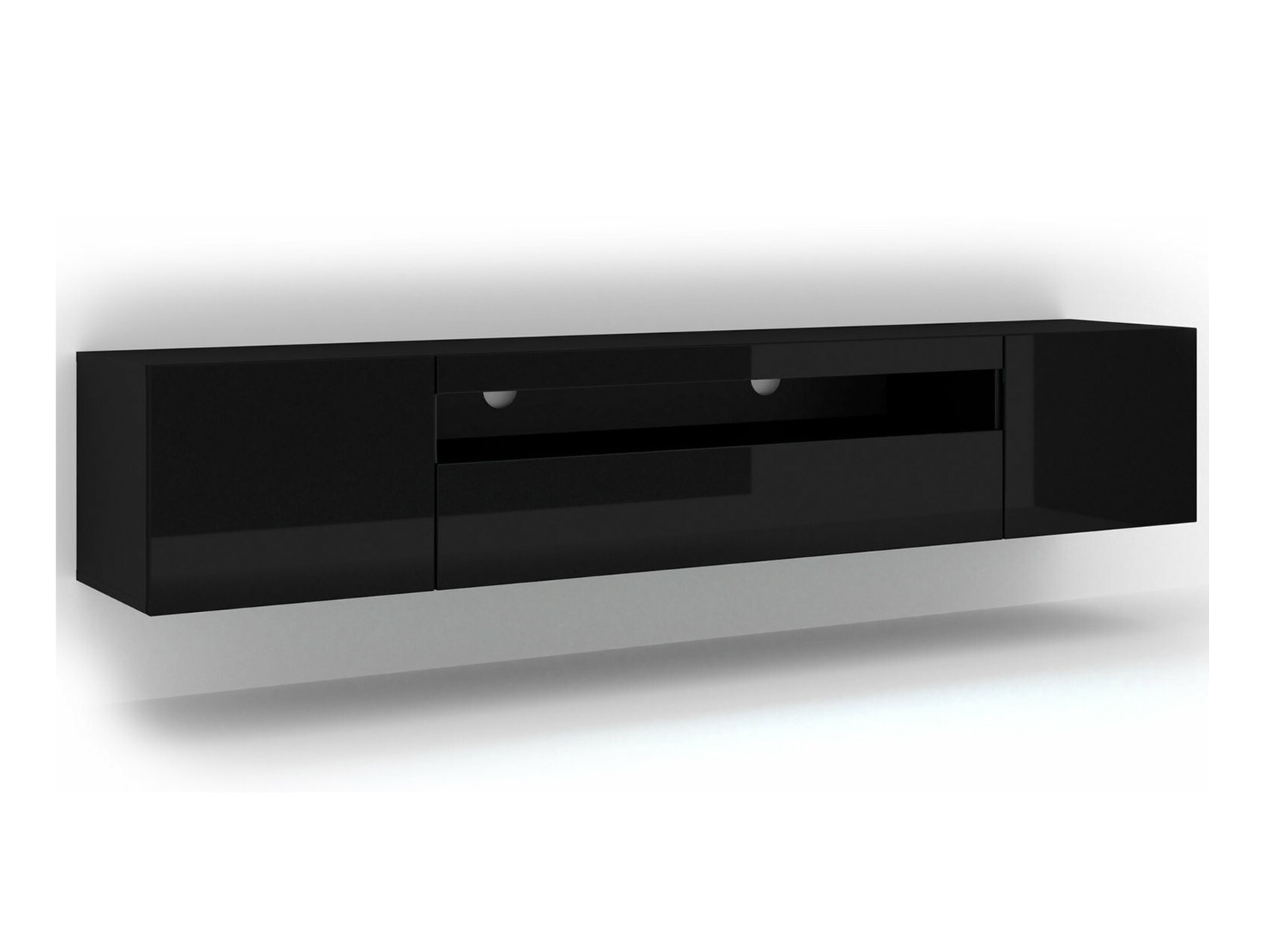 TV sto Morteo 104 (Crno + Crna visoki sjaj)