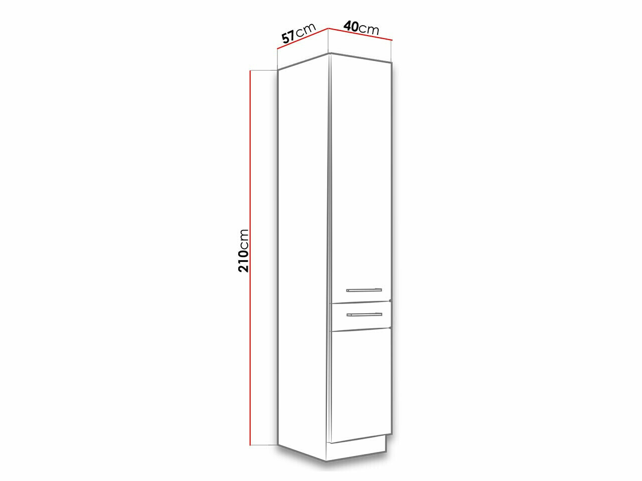 Modularni ormar sa vratima Wood Dark 119