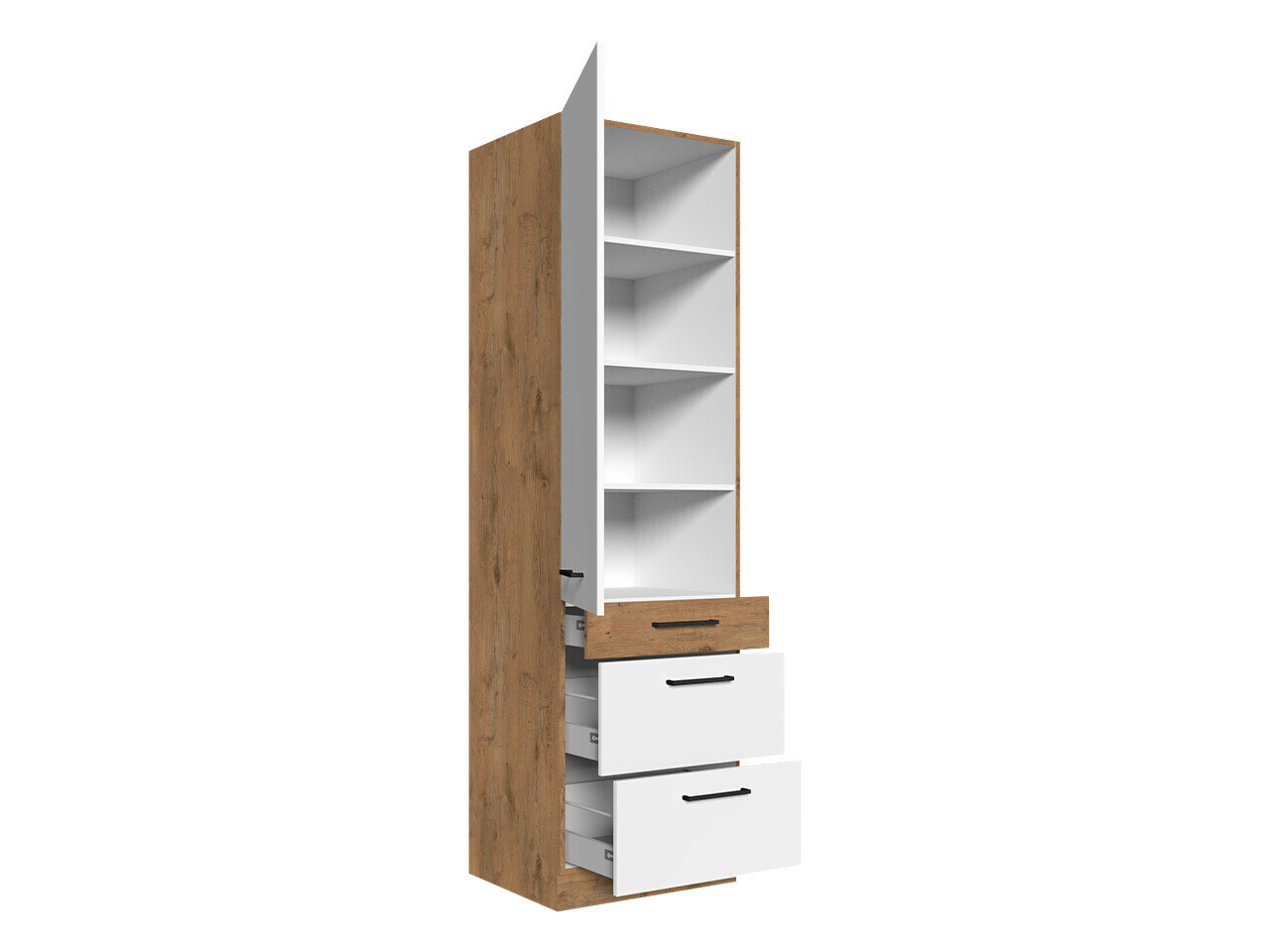 Modularni ormar sa vratima Wood Grey 127