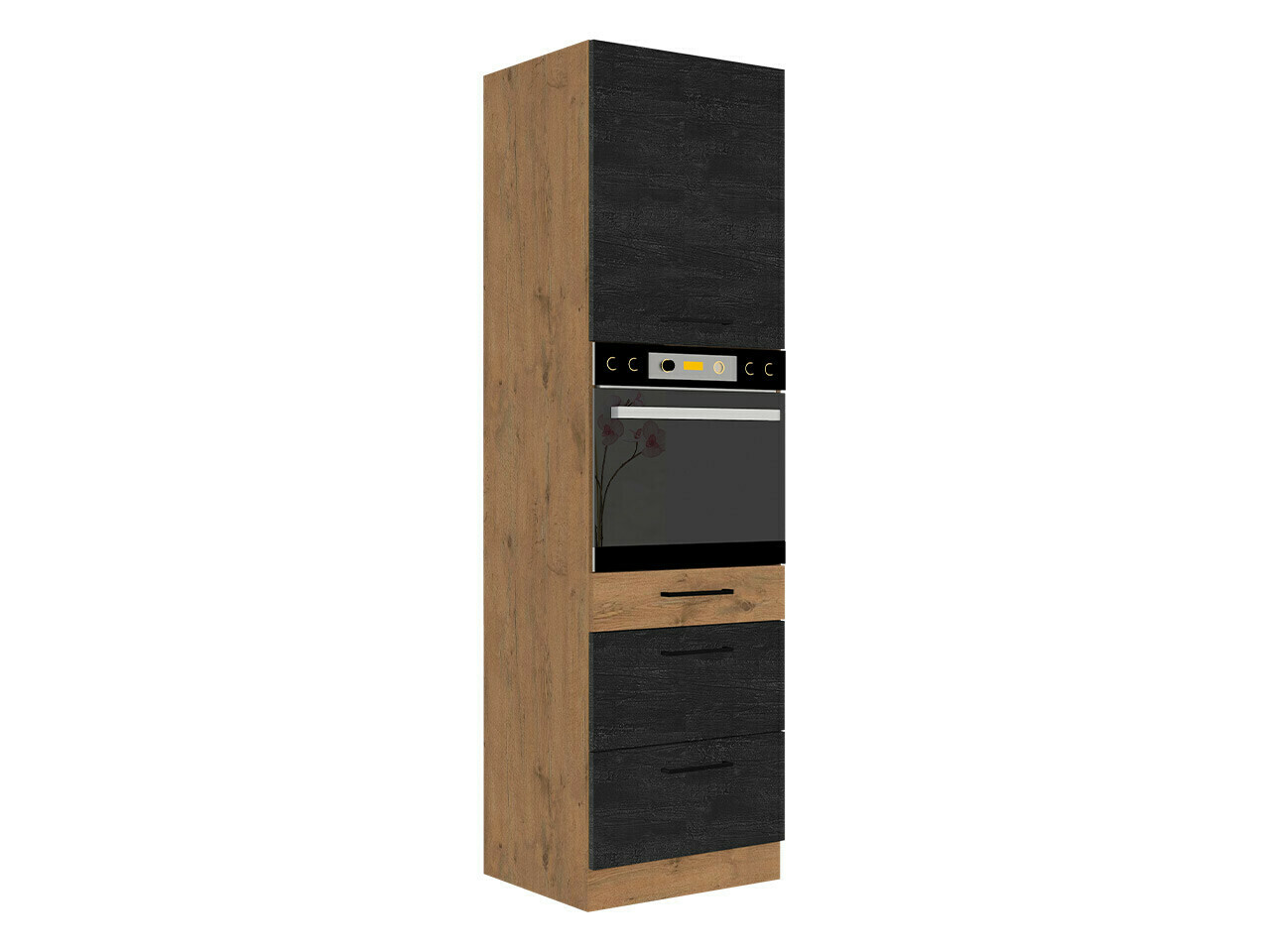 Modularni ormar za ugradne uređaje Wood Dark 122