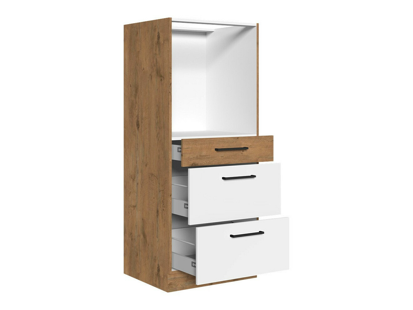 Modularni ormar za ugradne uređaje Wood White 102