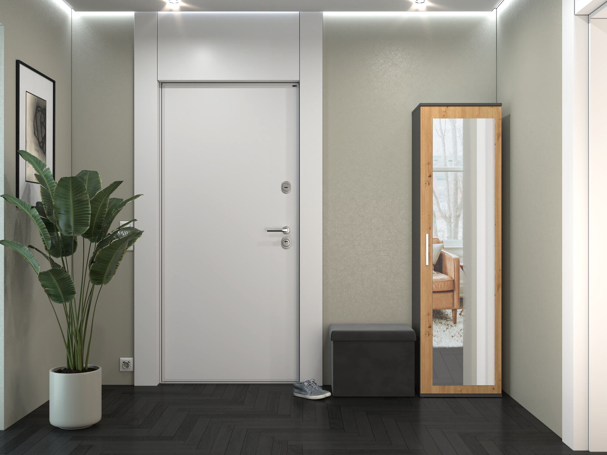 Ormar Mandeville 127 (Artisan hrast + Antracit)