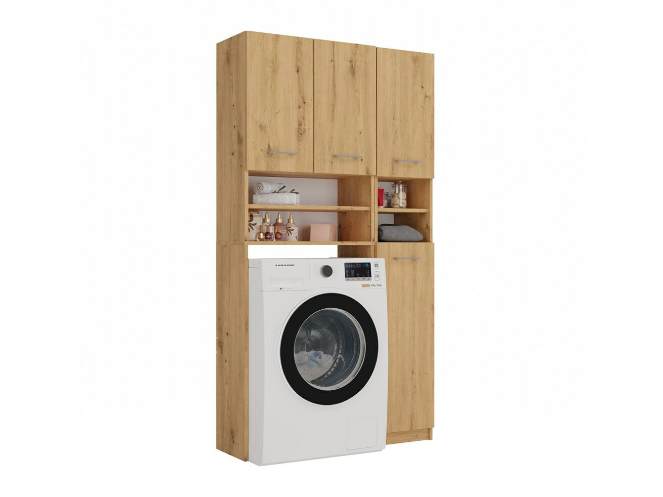 Polica za kupatilo Mandeville 128 (Zanatski hrast)