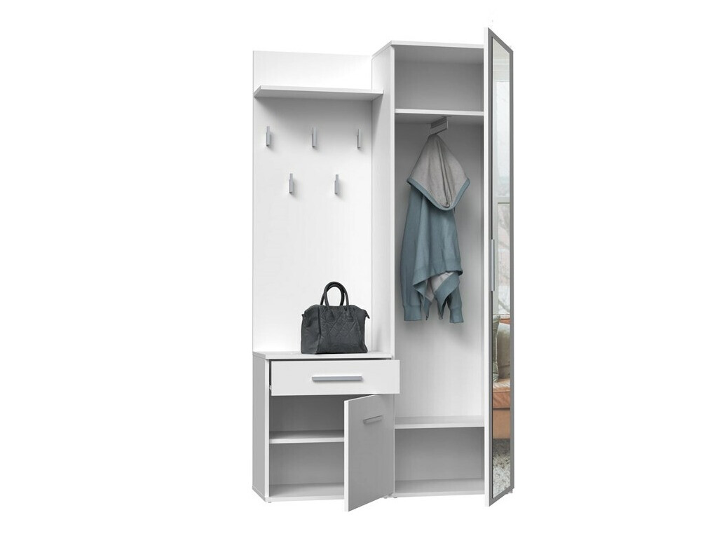 Set za hodnik Mandeville 126 (Mat belo)