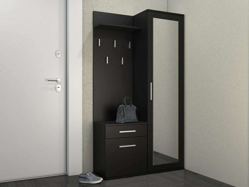 Set za hodnik Mandeville 126 (Mat crna)