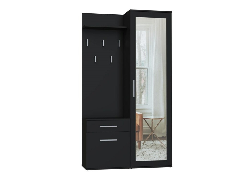 Set za hodnik Mandeville 126 (Mat crna)