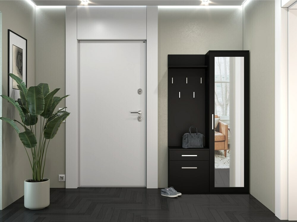 Set za hodnik Mandeville 126 (Mat crna)