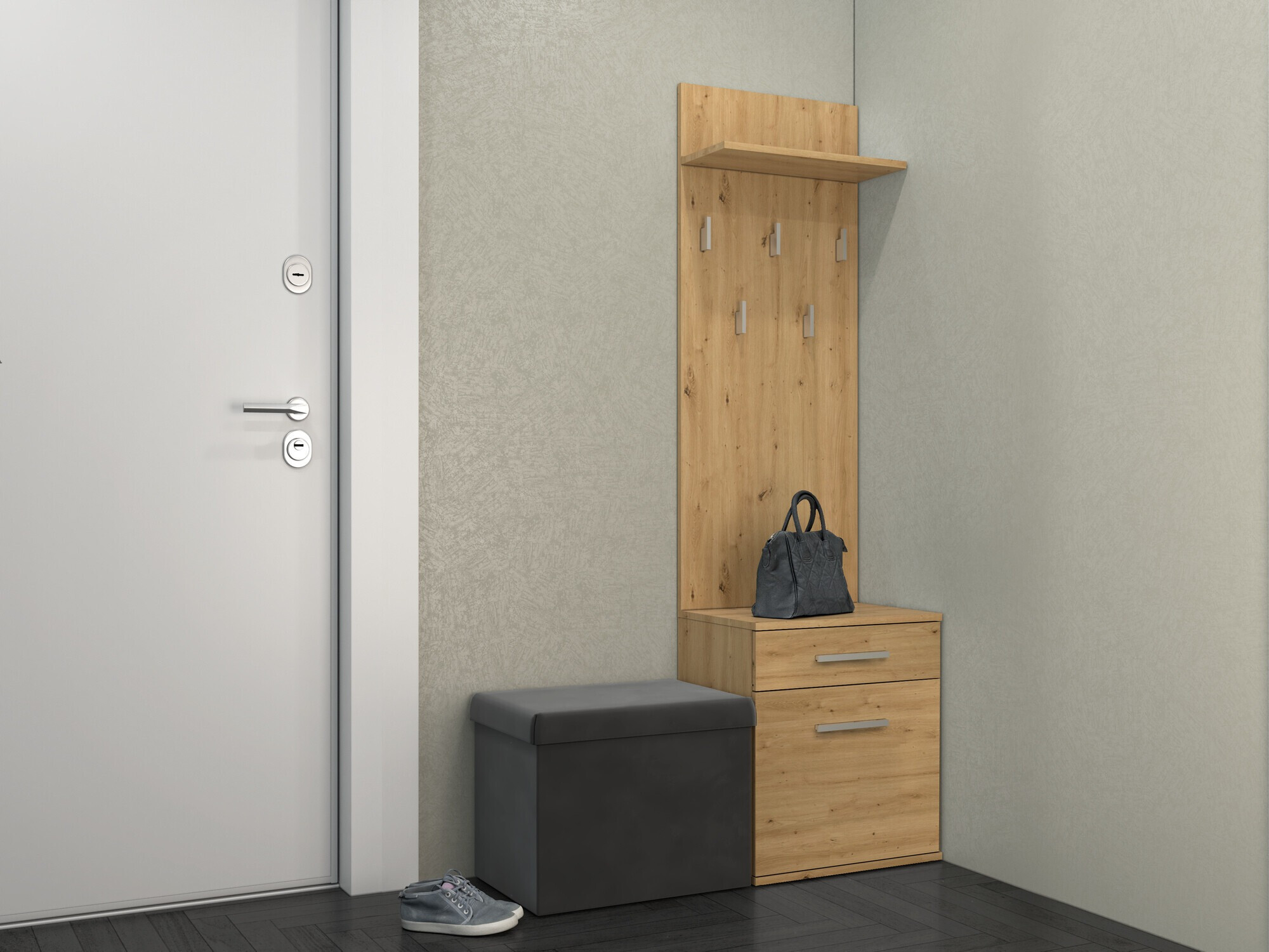 Set za hodnik Mandeville 129 (Zanatski hrast)