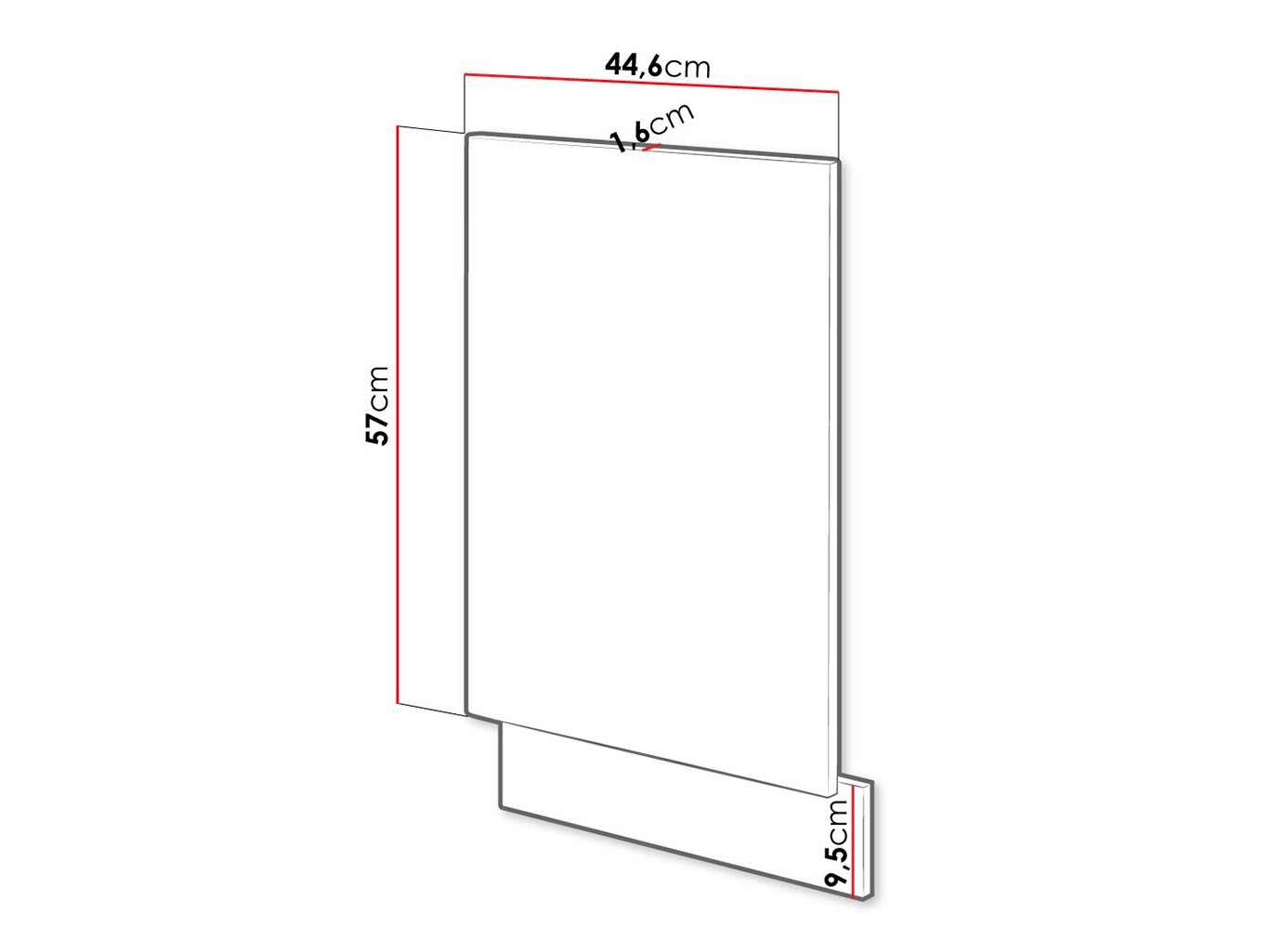 Vrata mašine za pranje posuđa Wood Grey 106