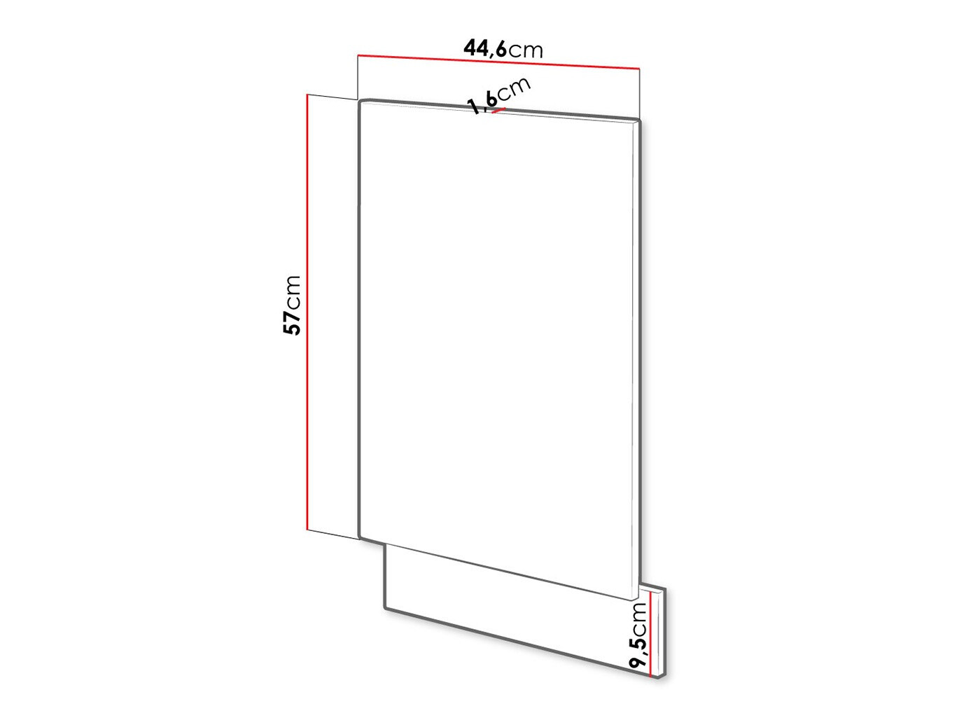 Vrata mašine za pranje suđa Wood Dark 117