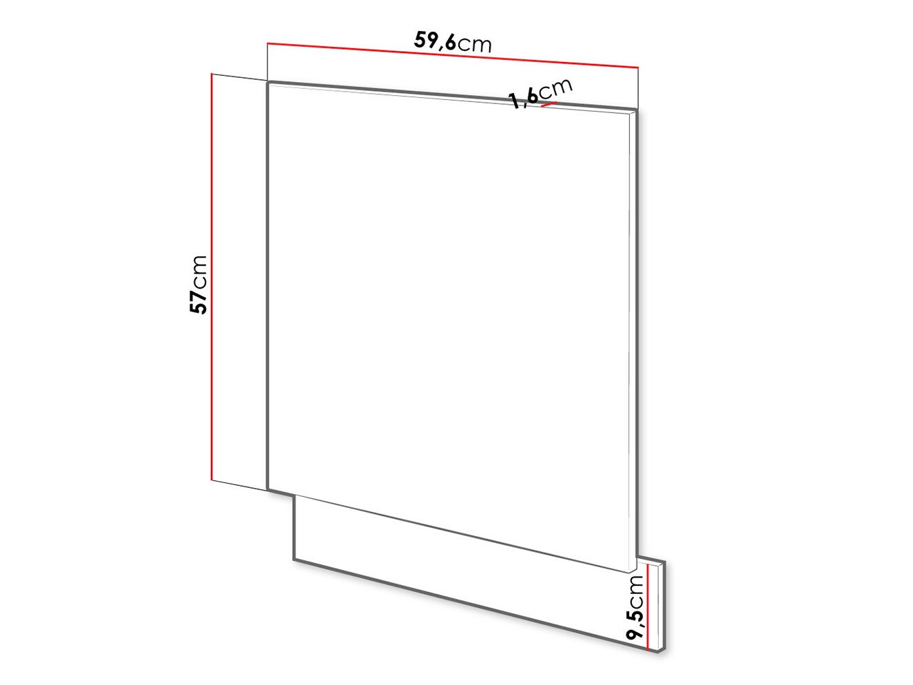 Vrata mašine za pranje suđa Wood Grey 105