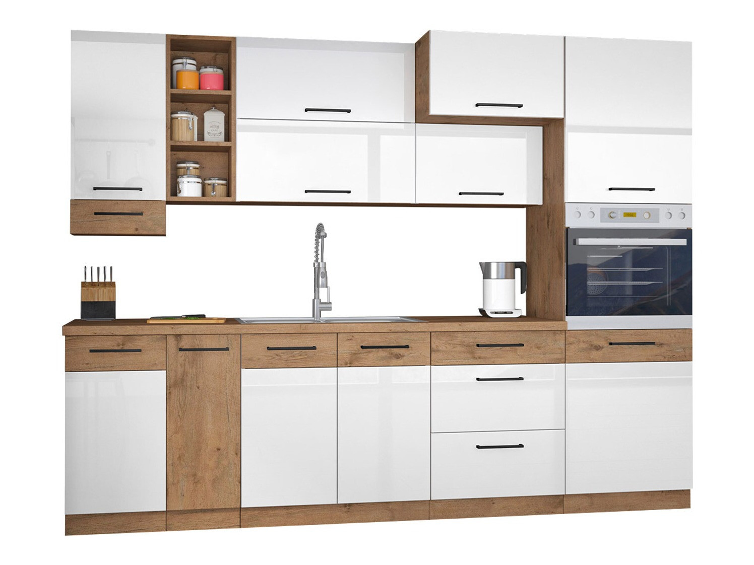 Modularni kuhinjski set Wood White 137