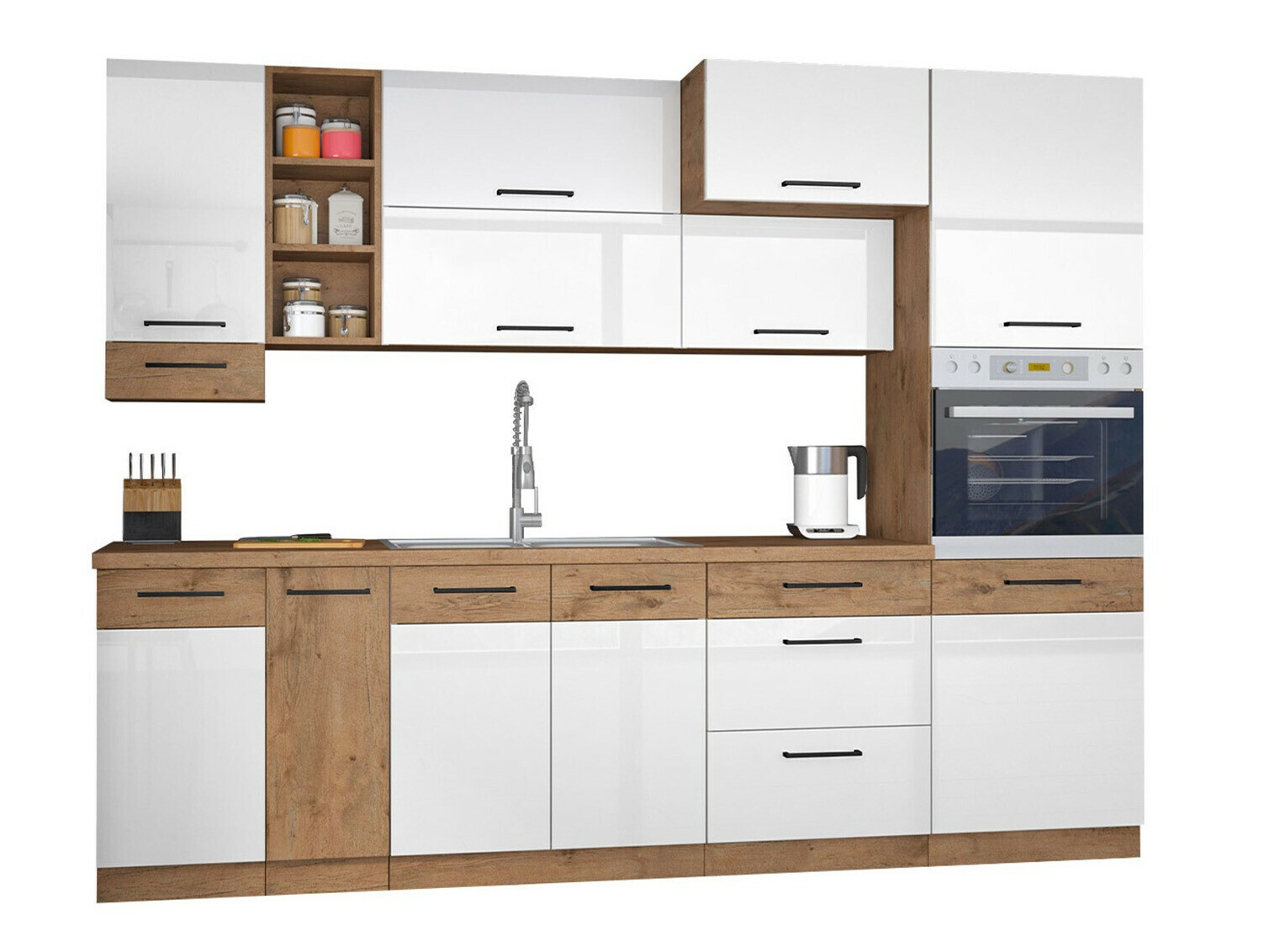 Modularni kuhinjski set Wood White 137