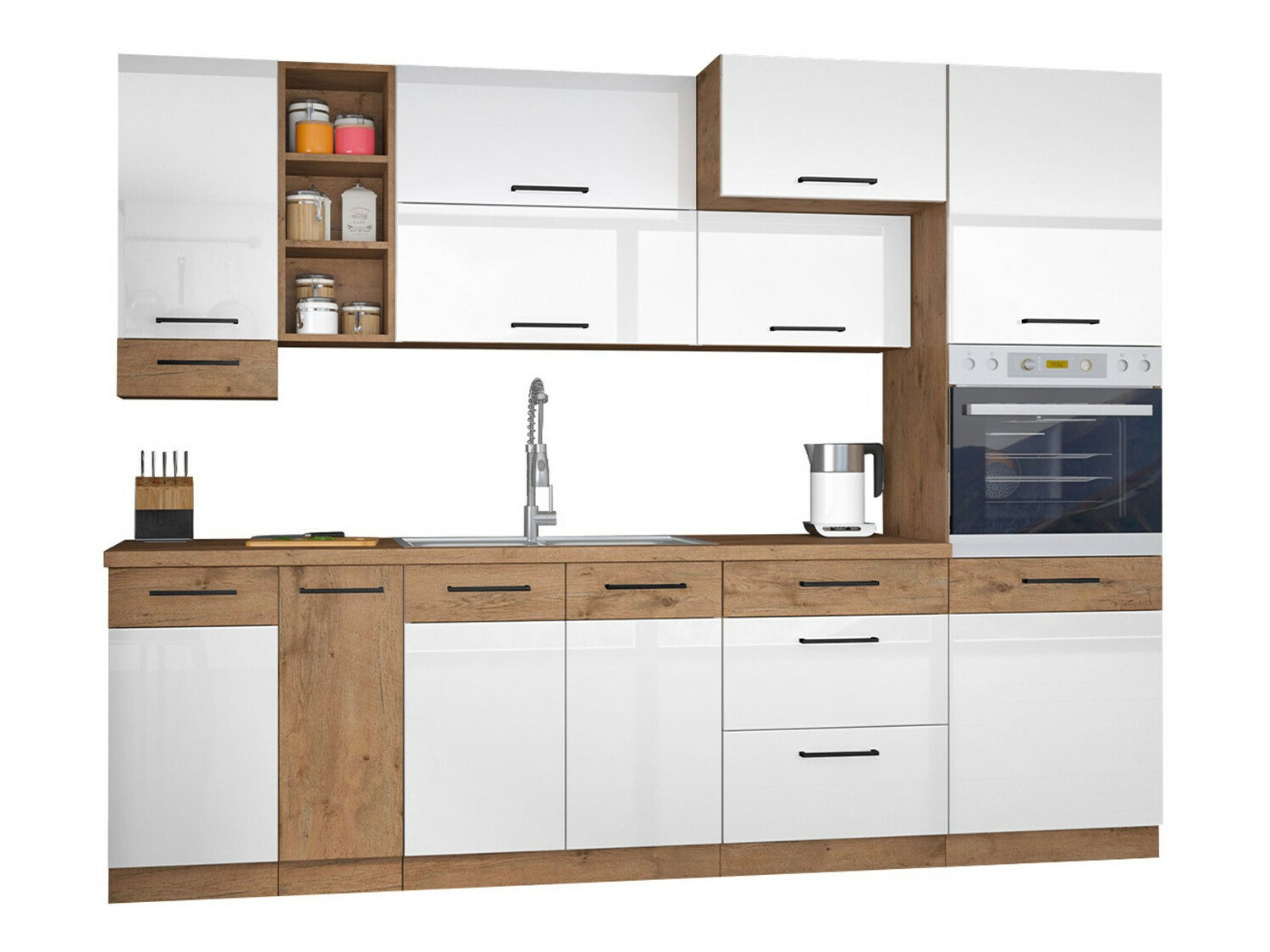Modularni kuhinjski set Wood White 137