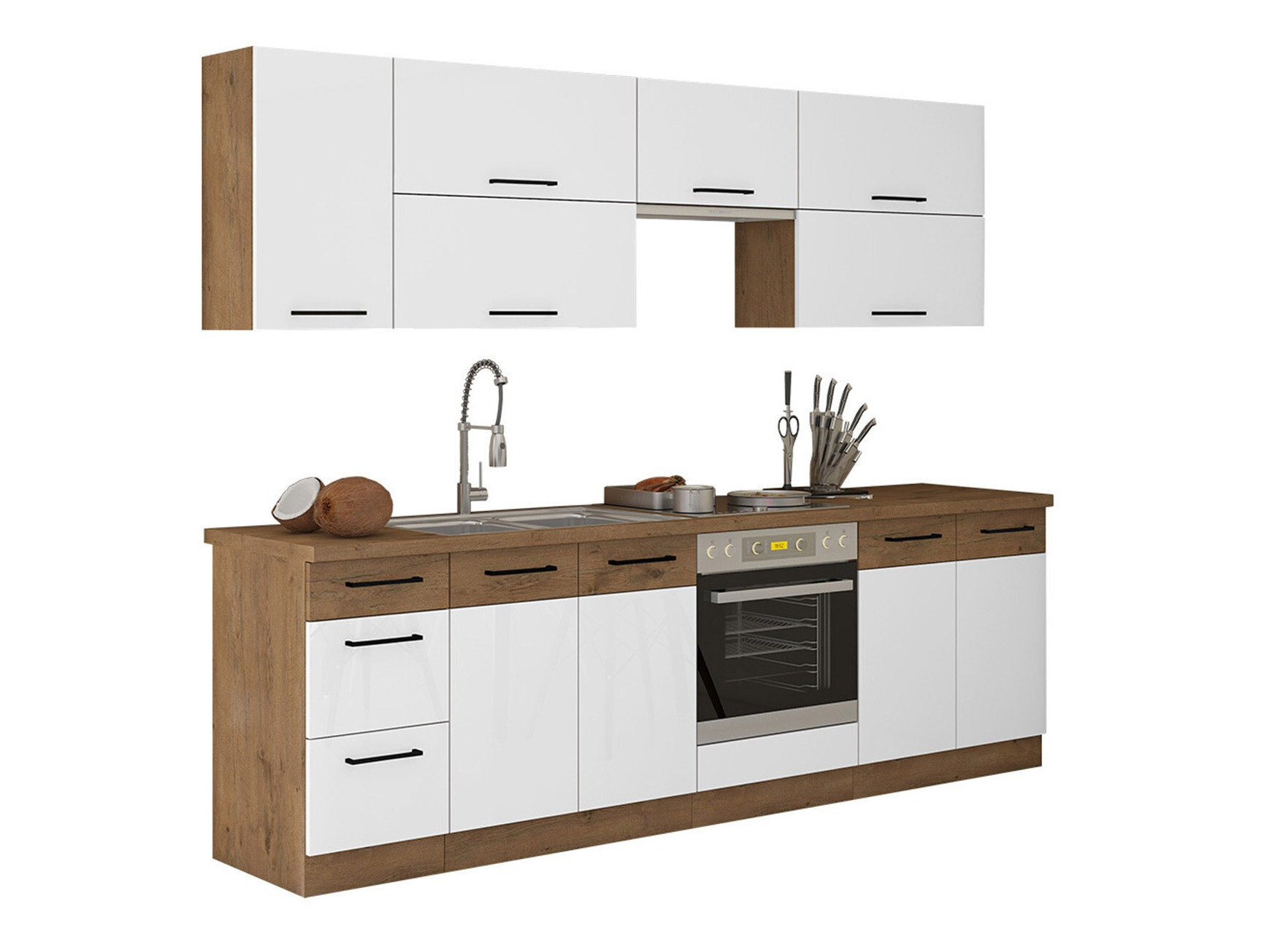 Modularni kuhinjski set Wood White 138