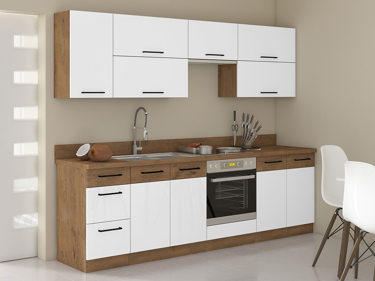 Modularni kuhinjski set Wood White 138