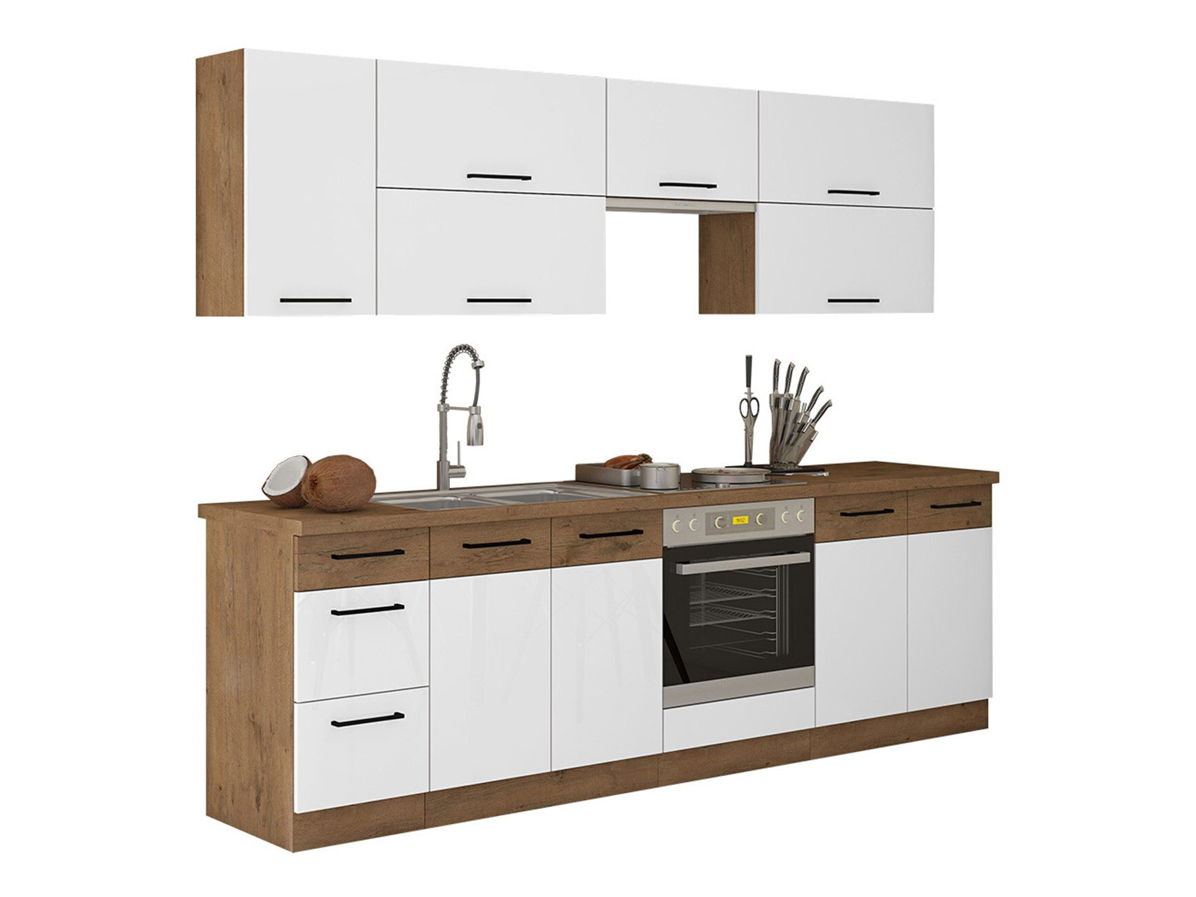 Modularni kuhinjski set Wood White 138