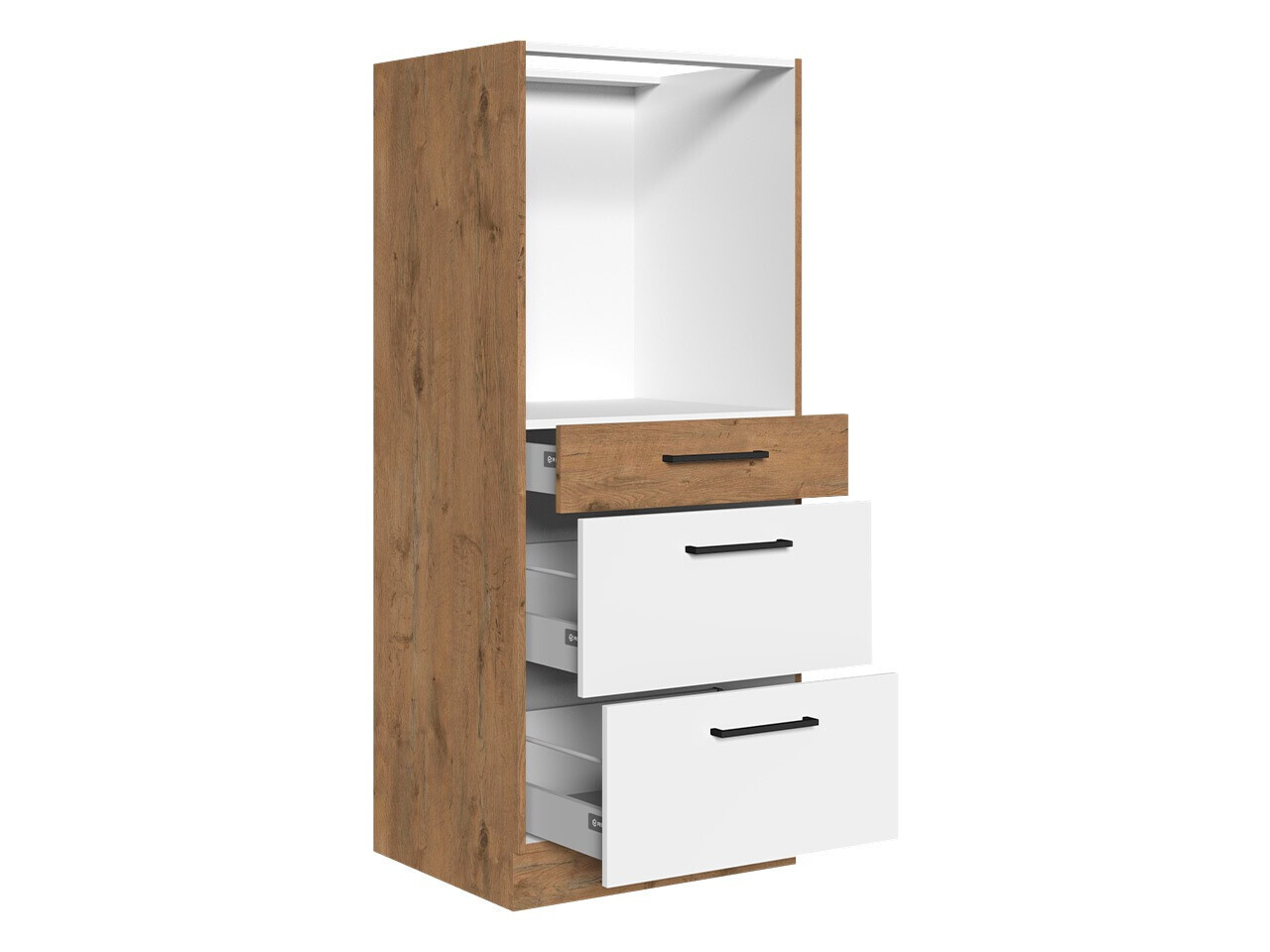Modularni ormar za ugradne uređaje Wood Dark 125