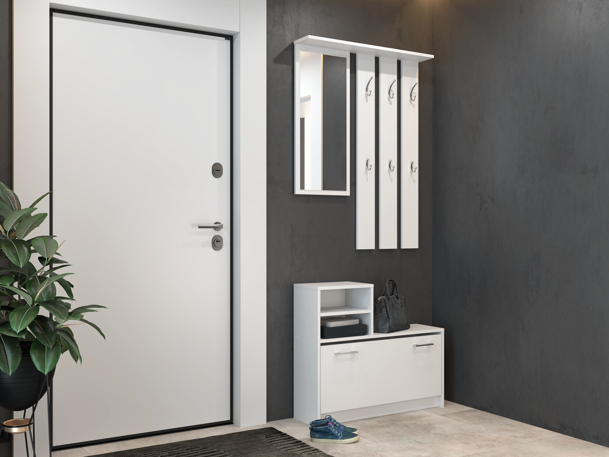 Set za hodnik Mandeville 144 (Belo)