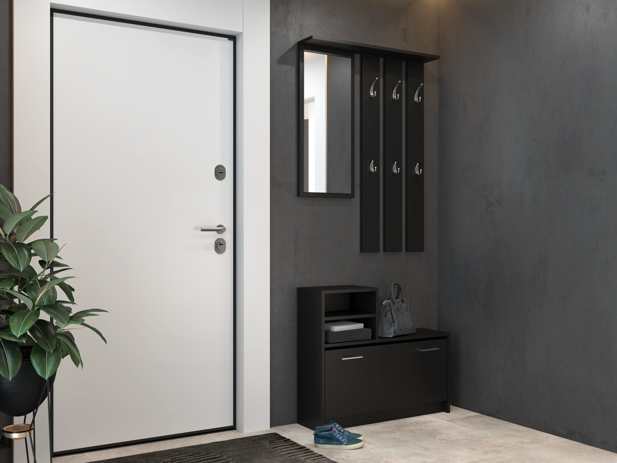 Set za hodnik Mandeville 144 (Crno)