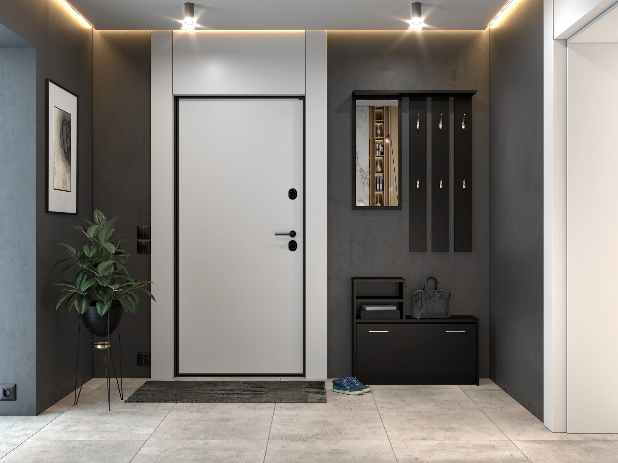 Set za hodnik Mandeville 144 (Crno)