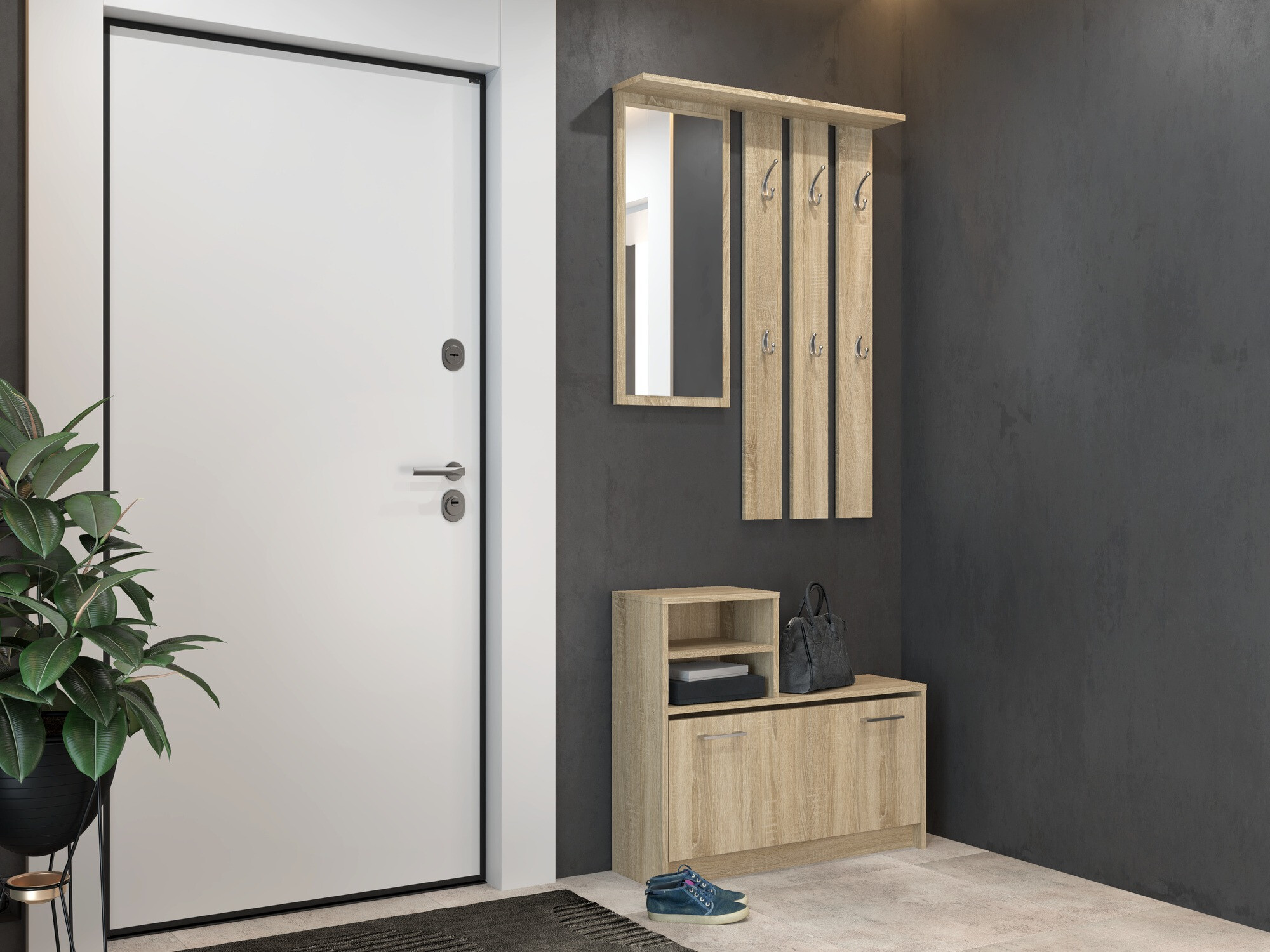 Set za hodnik Mandeville 144 (Sonoma hrast)