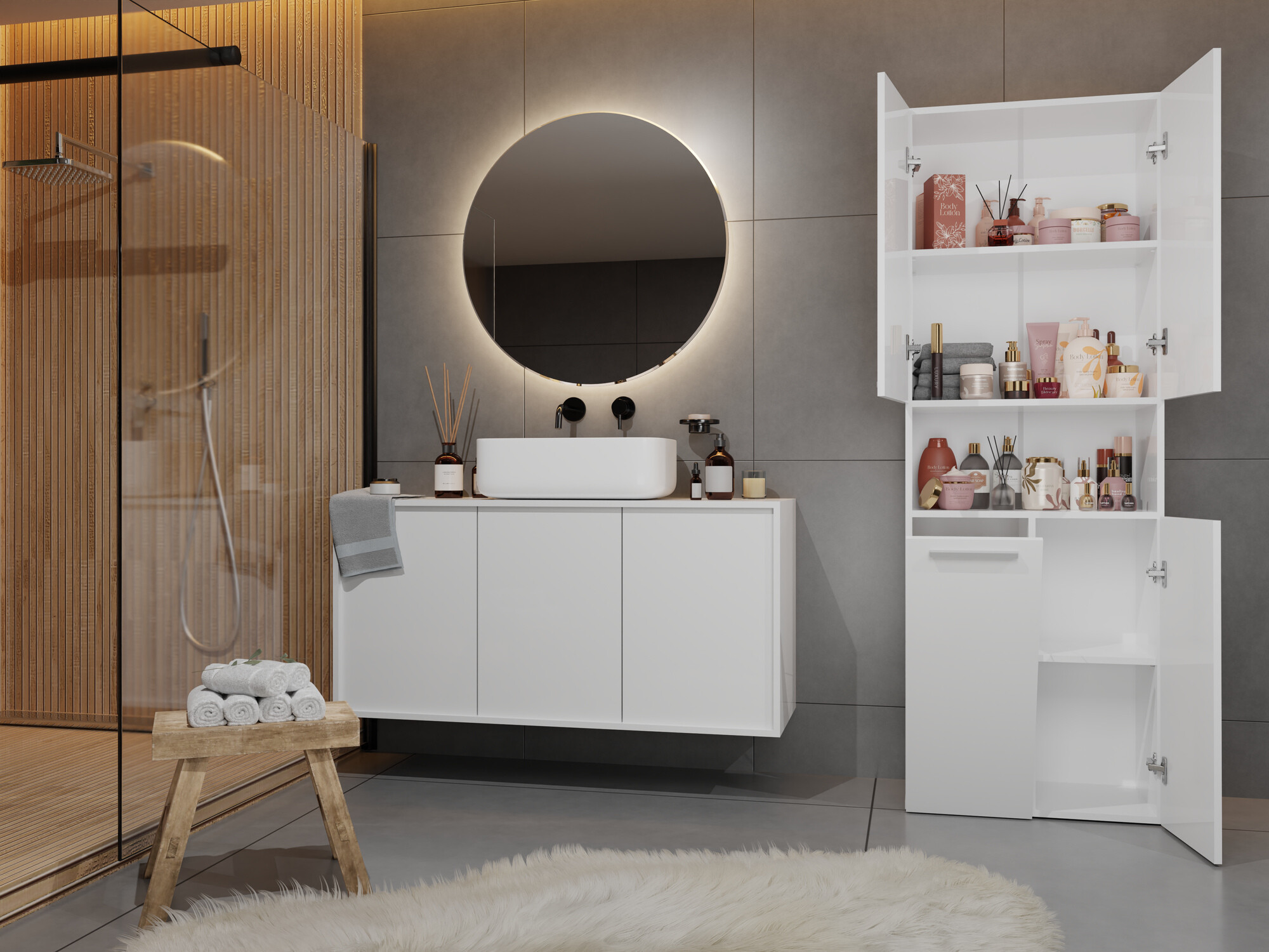 Ormarić za kupatilo Nolmaru 101 (Belo)